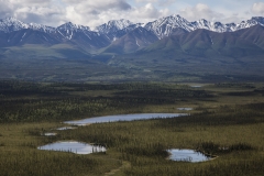 The Wrangell Mountains on the border of the Tetlin National Wildlife Refuge in Alaska.